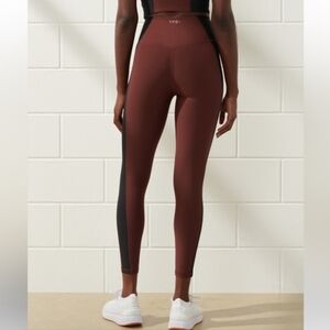 Abercrombie Fitch YPB Sculpt LUX Leggings Pants Brown Black Cropped Yoga NWOT  M